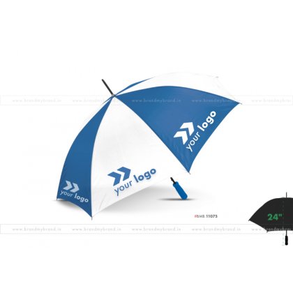 White and Dark Blue Golf Umbrella -24 inch