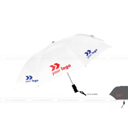 White Umbrella -24 inch, 2 Fold