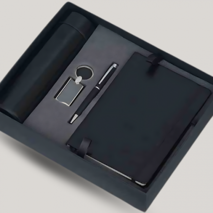Customized Black Employee Joining Kit with Executive Pen