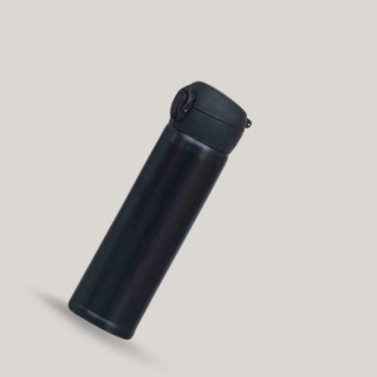 Customized Black Sports Water Bottle with Handle and Logo