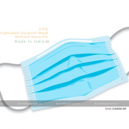 3 Ply Disposable Surgical Masks with nose-pin