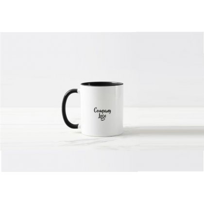 Personalized 2 Color Coffee Mug (Black Handle & Inner)