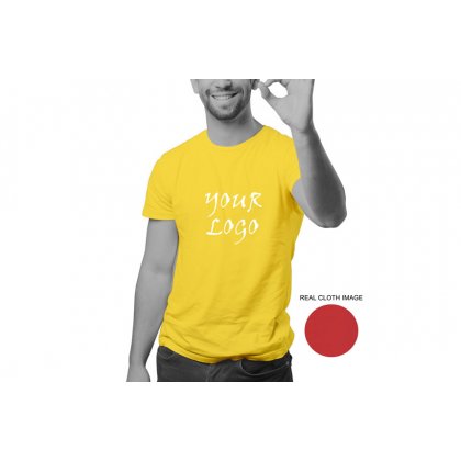 Personalized Lemon Yellow Promotional T-Shirt (Round Neck) / Micro Polyster - Dry Fit