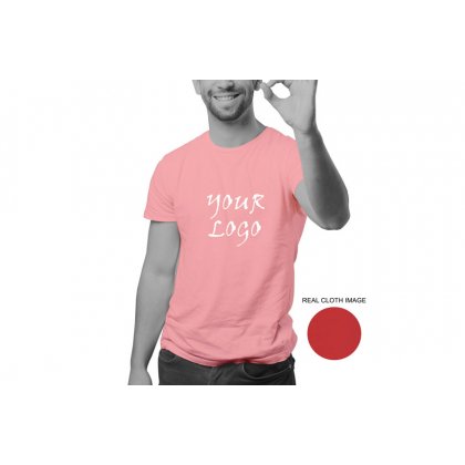 Personalized Pink Promotional T-Shirt (Round Neck) / Micro Polyster - Dry Fit