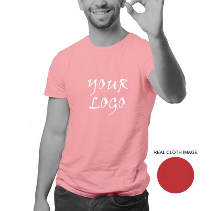 Personalized Pink Promotional T-Shirt (Round Neck) / Micro Polyster - Dry Fit