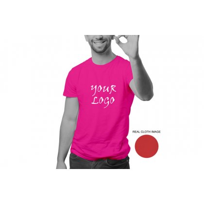 Personalized Dark Pink Promotional T-Shirt (Round Neck) / Micro Polyster - Dry Fit
