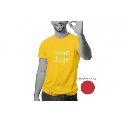 Personalized Golden Yellow Promotional T-Shirt (Round Neck) / Micro Polyster - Dry Fit