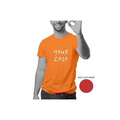 Personalized Orange Promotional T-Shirt (Round Neck) / Micro Polyster - Dry Fit