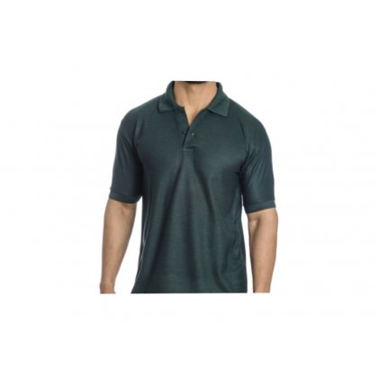 Personalized Polo T Shirt (Bottle Green) Polyester Cotton