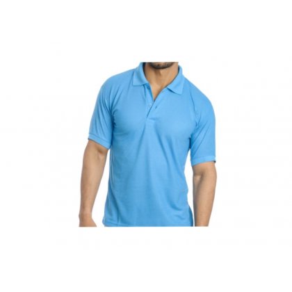 Personalized Polo T Shirt (Turquise) Polyester Cotton