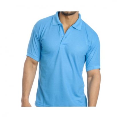 Personalized Polo T Shirt (Turquise) Polyester Cotton