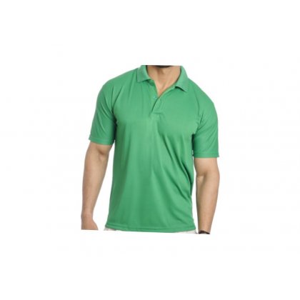Personalized Polo T Shirt (Parrot Green) Polyester Cotton
