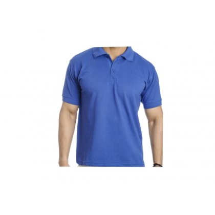 Personalized Polo T Shirt (Royal Blue) Polyester Cotton