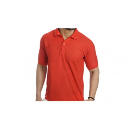Personalized Polo T Shirt (Red) Polyester Cotton