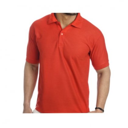 Personalized Polo T Shirt (Red) Polyester Cotton