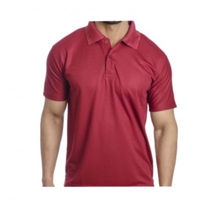 Personalized Polo T Shirt (Maroon) Polyester Cotton
