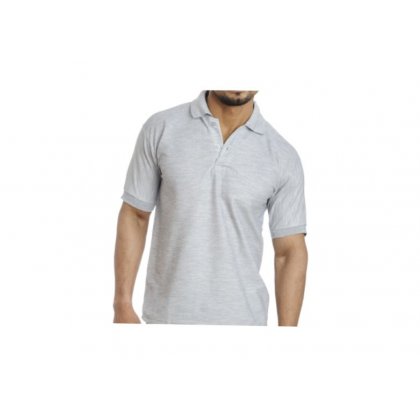 Personalized Polo T Shirt (M.Grey) Polyester Cotton