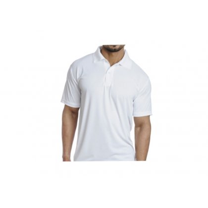 Personalized Polo T Shirt (White) Polyester Cotton