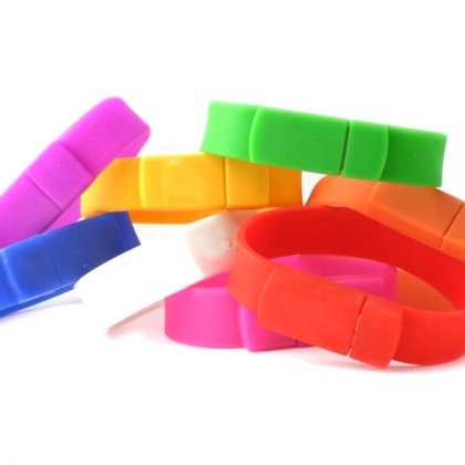 Personalized Wrist Band Pen Drive Rubber (4GB, 8GB, 16GB)