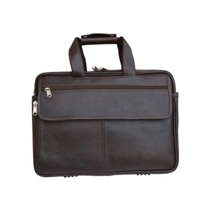 Personalized Laptop Cum Office Bag - Genuine Leather