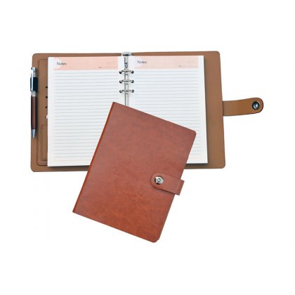 Personalized A 5 Executive Undated Organiser With Swarovski Pen (250 Pages)