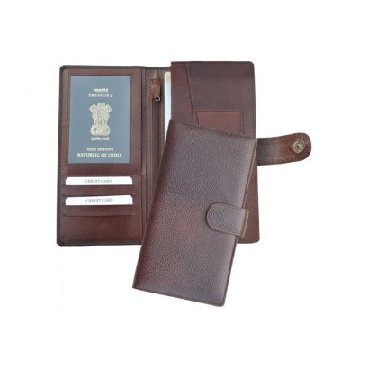 Personalized Passport & Cheque Book Holder - Leatherette