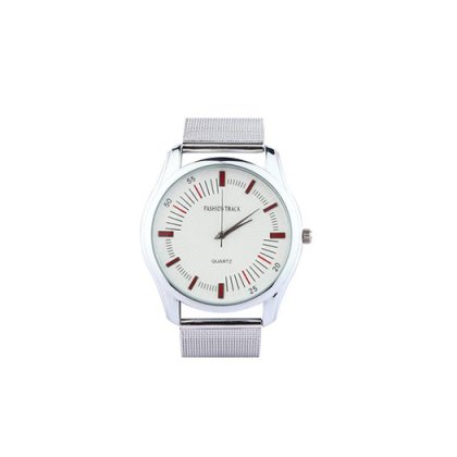Personalized White/ Red Analog Watch