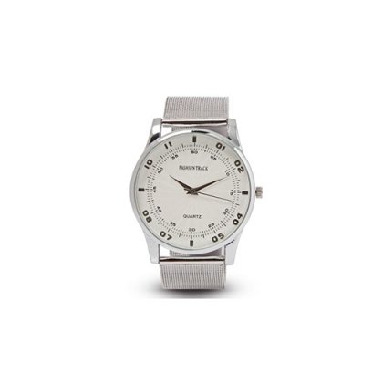 Personalized White/ Silver Analog Watch