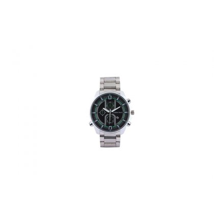 Personalized Black/ Silver Analog With Date Watch