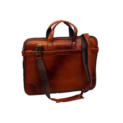 Personalized Laptop Bag With Dual Tone Leather