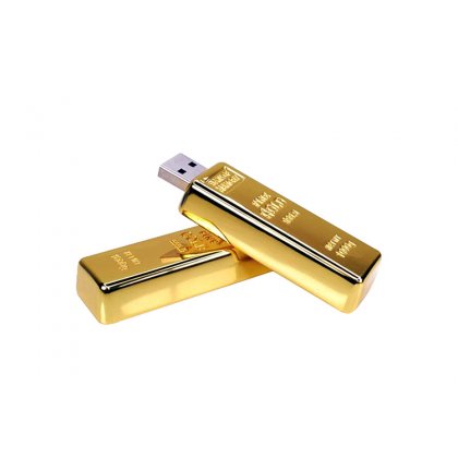 Personalized Metal Gold bar Pendrive 