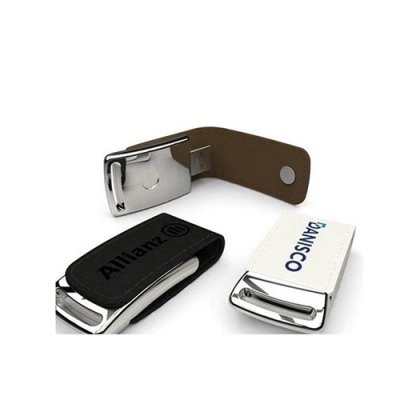 Personalized Leather Magnetic Sq. Pen Drive