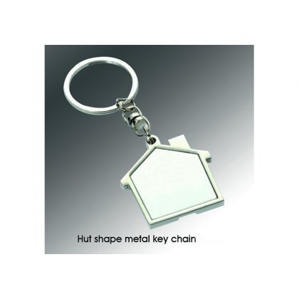 Personalized Hut Shape Metal Key Chain