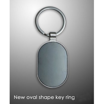 Personalized New Oval Shape Key Ring