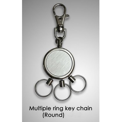 Personalized Multiple Ring Key Chain (Round)