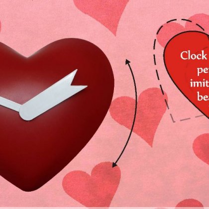 Personalized Heart Shape Pendulum Clock (Exclusive Design)