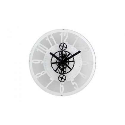 Personalized Classy Concave Clock With Moving Gears (Exclusive)