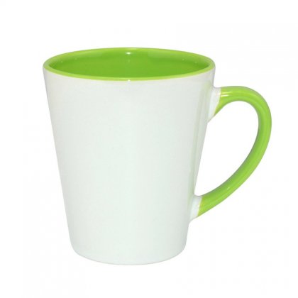 Personalized Inner Rim Color Letter Mug (12Oz)