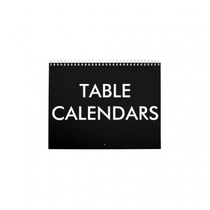 Personalized Table Calandar