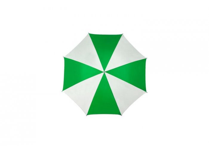 Green and outlet white umbrella