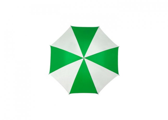 Personalized Two Color Green White Umbrella